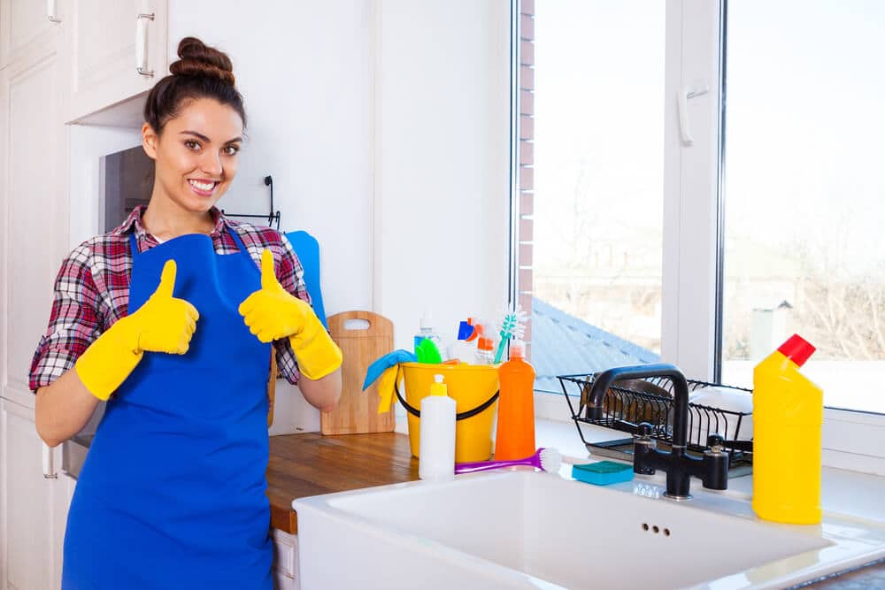 maid cleaning