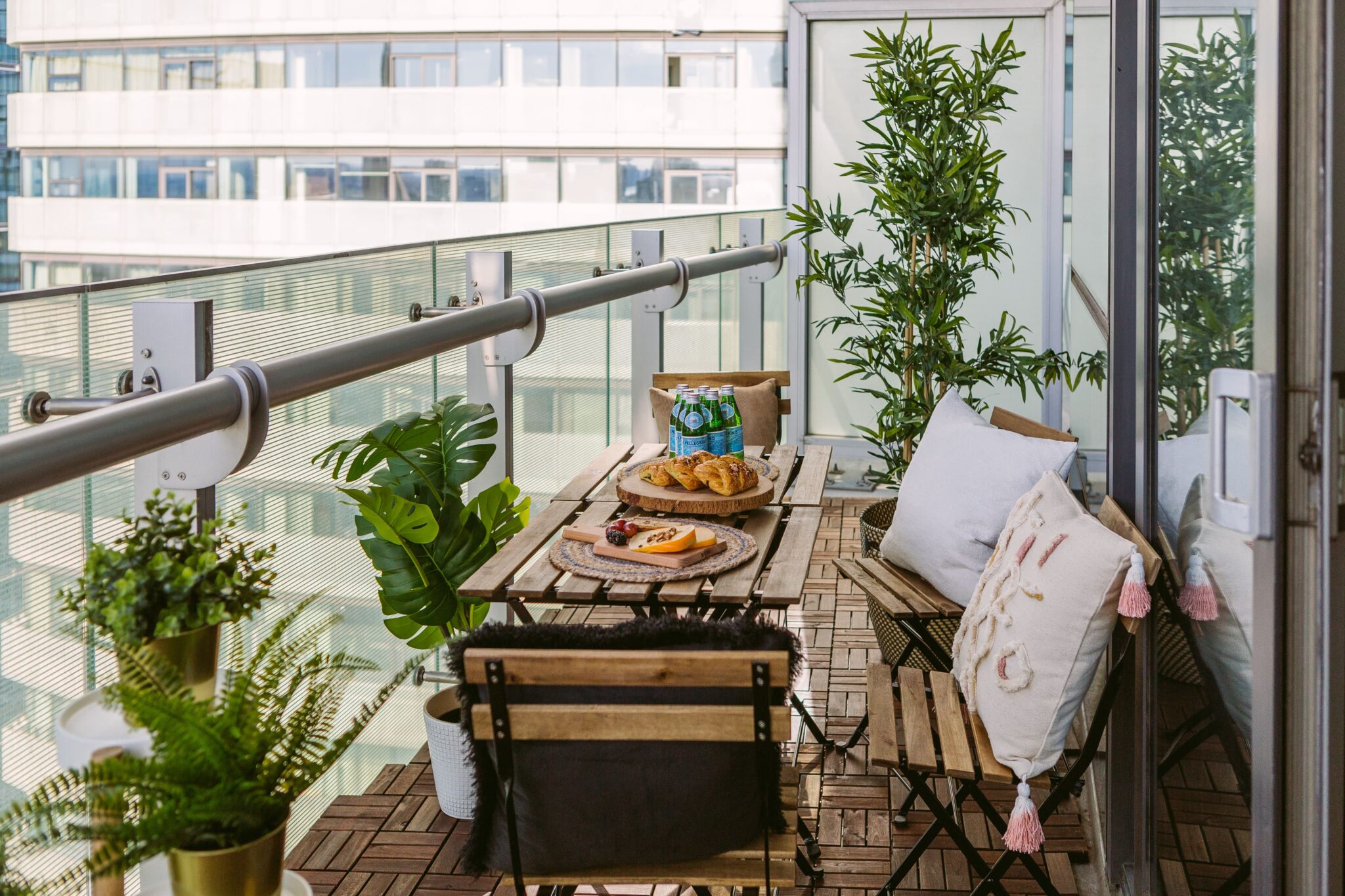 how to clean balcony